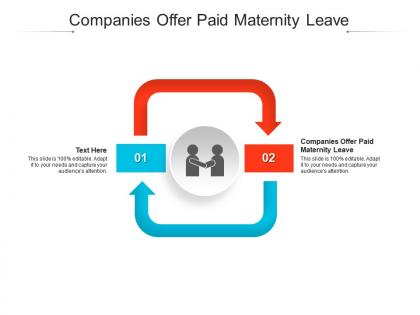 Companies offer paid maternity leave ppt powerpoint presentation outline influencers cpb