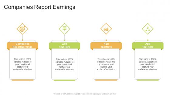 Companies Report Earnings In Powerpoint And Google Slides Cpb
