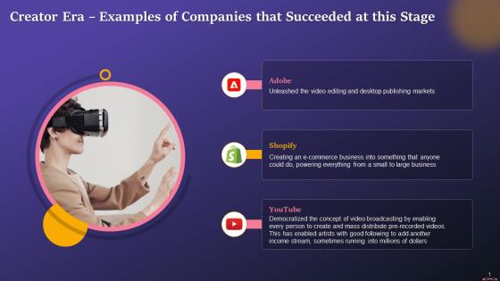 Companies That Succeeded In Creator Era Of Content Discovery Training Ppt