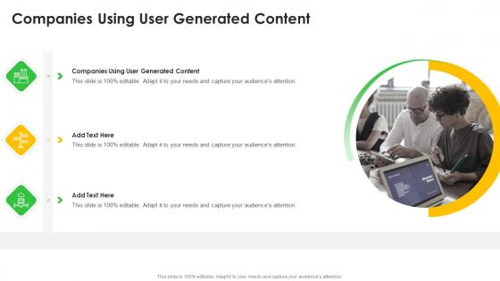 Companies Using User Generated Content In Powerpoint And Google Slides Cpb