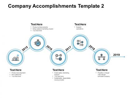 Company accomplishments product development powerpoint presentation styles