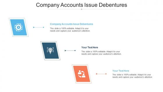 Company Accounts Issue Debentures Ppt Powerpoint Presentation Slides Gridlines Cpb