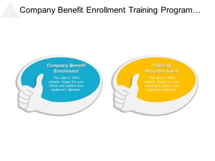 Company benefit enrollment training program sales market saturation