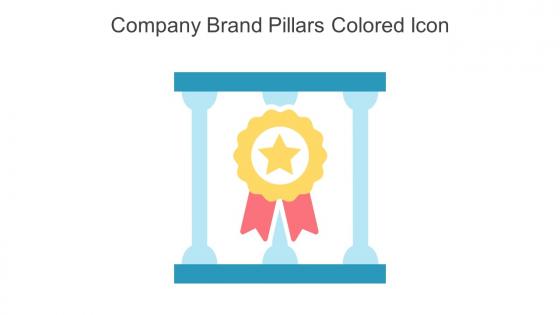 Company Brand Pillars Colored Icon In Powerpoint Pptx Png And Editable Eps Format