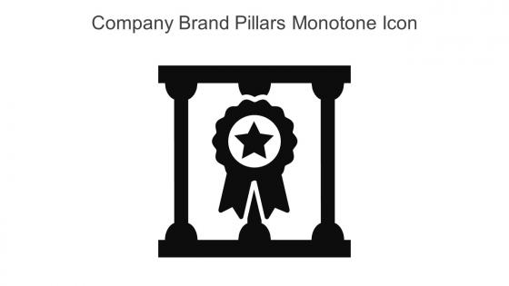 Company Brand Pillars Monotone Icon In Powerpoint Pptx Png And Editable Eps Format