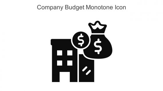 Company Budget Monotone Icon In Powerpoint Pptx Png And Editable Eps Format