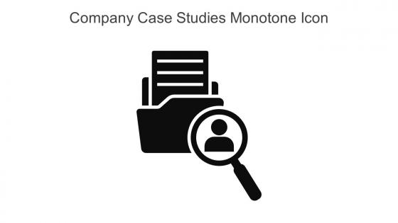 Company Case Studies Monotone Icon In Powerpoint Pptx Png And Editable Eps Format