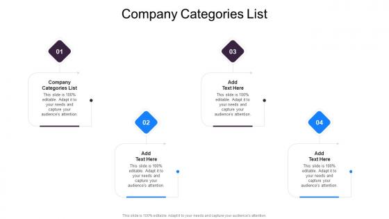 Company Categories List In Powerpoint And Google Slides Cpb