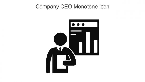 Company CEO Monotone Icon In Powerpoint Pptx Png And Editable Eps Format