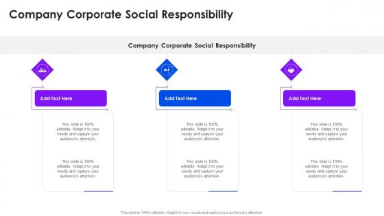 Company Corporate Social Responsibility In Powerpoint And Google Slides Cpb