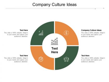 Company culture ideas ppt powerpoint presentation slides inspiration cpb