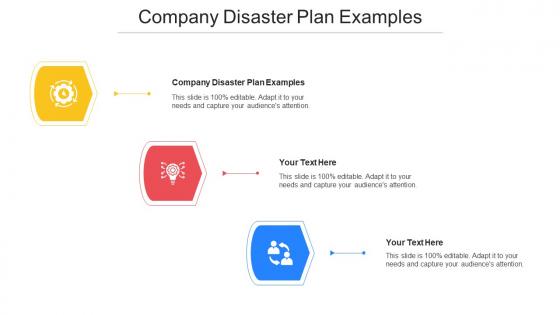 Company Disaster Plan Examples Ppt Powerpoint Presentation Pictures Good Cpb