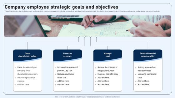 Company Employee Strategic Goals And Objectives