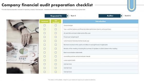 Company Financial Audit Preparation Checklist