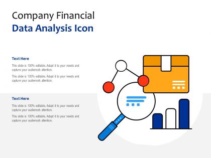 Company financial data analysis icon