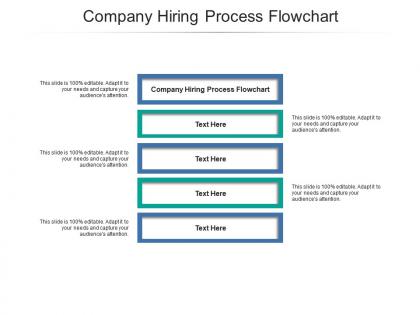 Company hiring process flowchart ppt powerpoint presentation slides clipart cpb