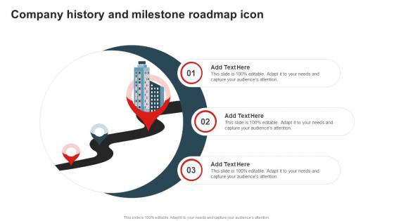 Company History And Milestone Roadmap Icon