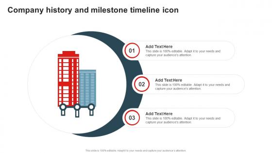 Company History And Milestone Timeline Icon