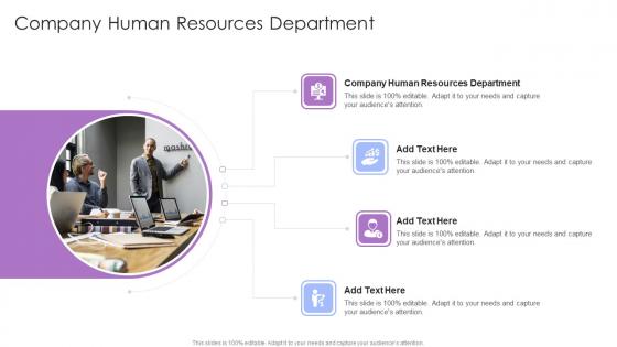 Company Human Resources Department In Powerpoint And Google Slides Cpb
