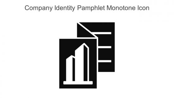 Company Identity Pamphlet Monotone Icon In Powerpoint Pptx Png And Editable Eps Format