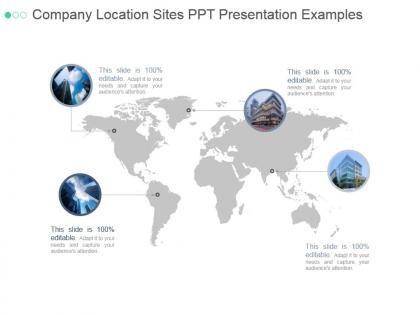 Company location sites ppt presentation examples