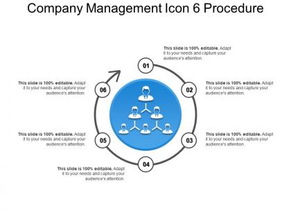 Company management icon 6 procedure