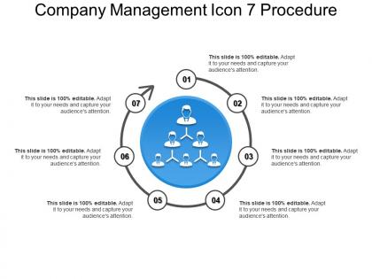 Company management icon 7 procedure