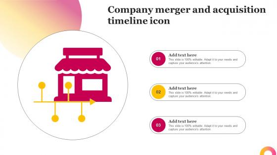 Company Merger And Acquisition Timeline Icon