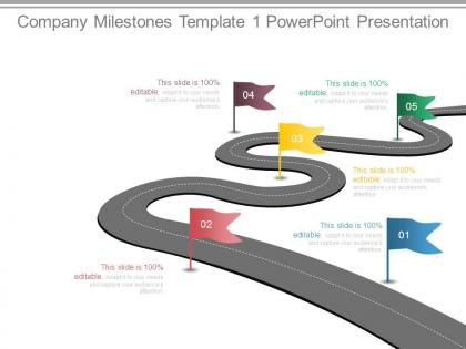 Company milestones template 1 powerpoint presentation