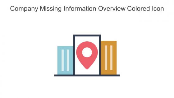 Company Missing Information Overview Colored Icon In Powerpoint Pptx Png And Editable Eps Format