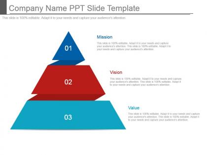 Company name ppt slide template