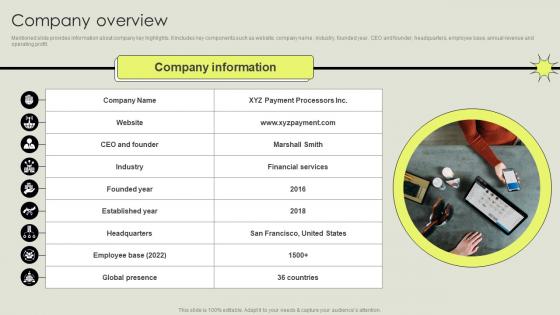 Company Overview New Business Company Profile CP SS V