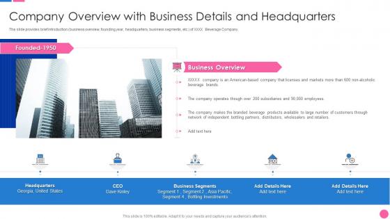 Company Overview With Business Detail Stakeholder Management Analysis
