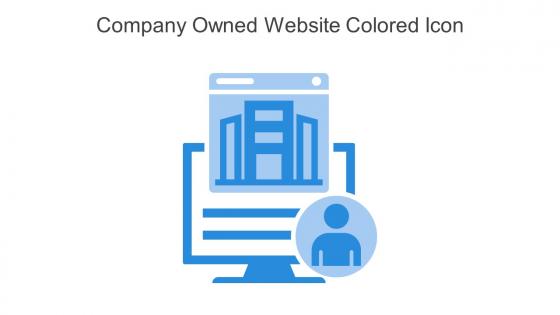 Company Owned Website Colored Icon In Powerpoint Pptx Png And Editable Eps Format