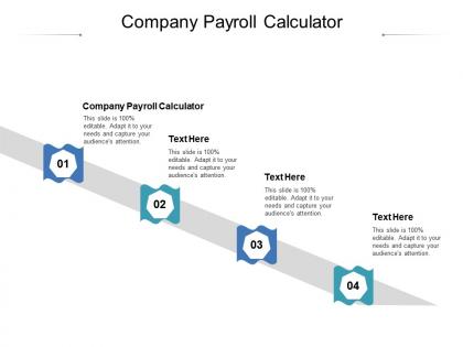 Company payroll calculator ppt powerpoint presentation summary topics cpb