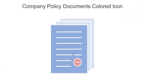 Company Policy Documents Colored Icon In Powerpoint Pptx Png And Editable Eps Format