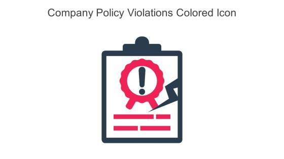 Company Policy Violations Colored Icon In Powerpoint Pptx Png And Editable Eps Format