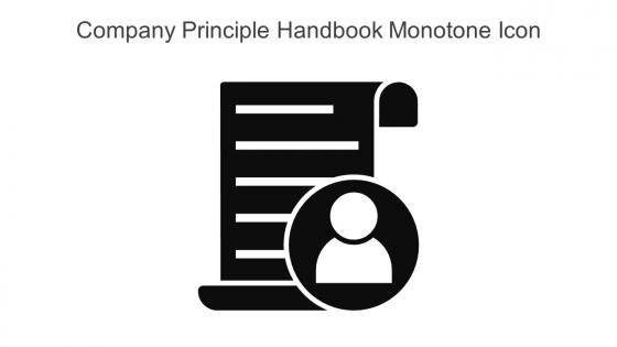 Company Principle Handbook Monotone Icon In Powerpoint Pptx Png And Editable Eps Format