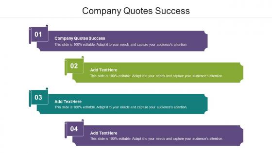 Company Quotes Success Ppt Powerpoint Presentation File Skills Cpb