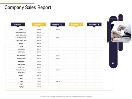 Company sales report business process analysis