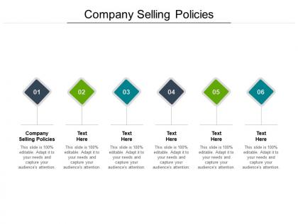 Company selling policies ppt powerpoint presentation file elements cpb