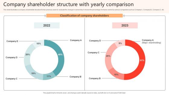 Company Shareholder Structure With Yearly Comparison