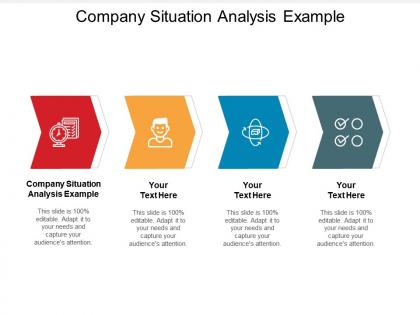 Company situation analysis example ppt powerpoint presentation model themes cpb