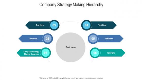 Company strategy making hierarchy ppt powerpoint presentation portfolio gridlines cpb
