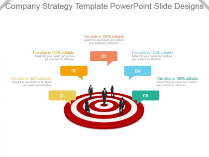 Company strategy template powerpoint slide designs
