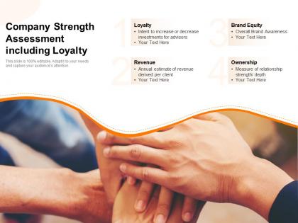 Company strength assessment including loyalty