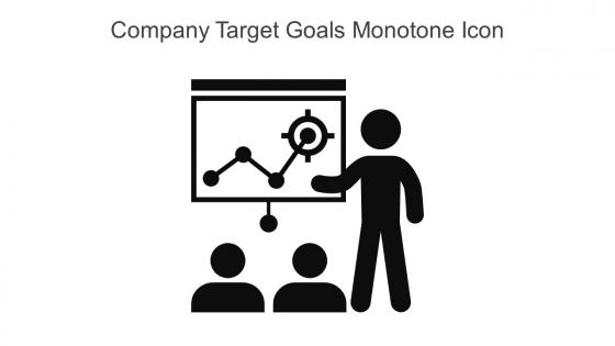 Company Target Goals Monotone Icon In Powerpoint Pptx Png And Editable Eps Format
