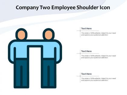 Company two employee shoulder icon