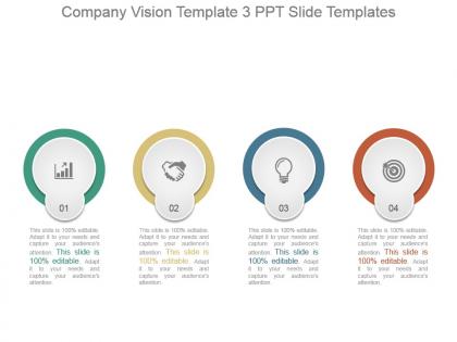 Company vision template 3 ppt slide templates