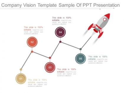Company vision template sample of ppt presentation
